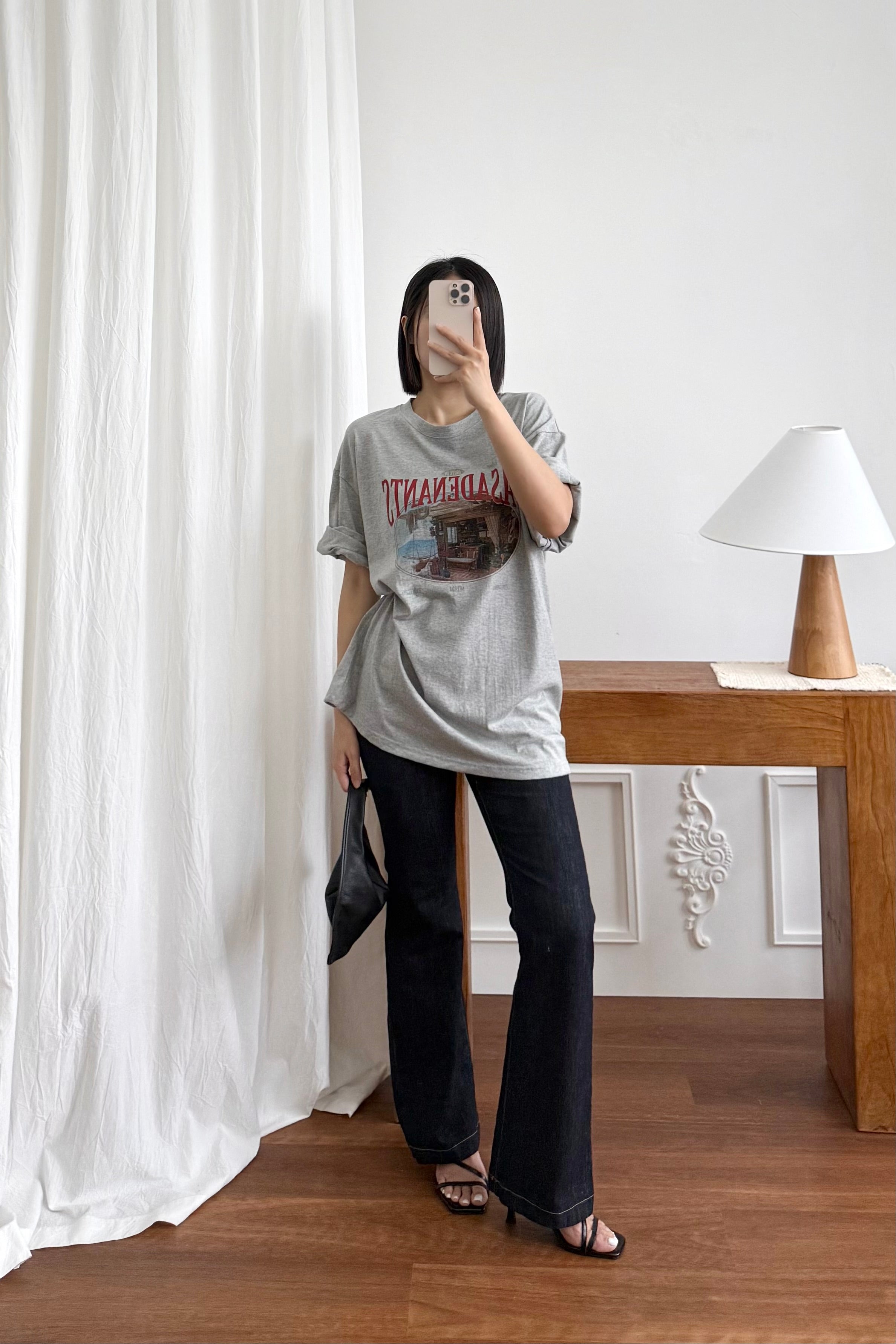 寬鬆Oversize印花t-shirt-7