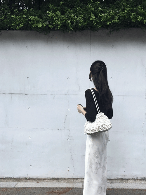 兩穿扭結七分袖上衣