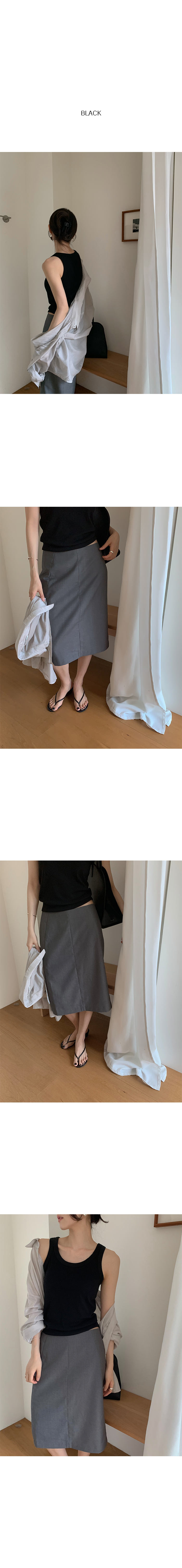 簡約圓領無袖背心