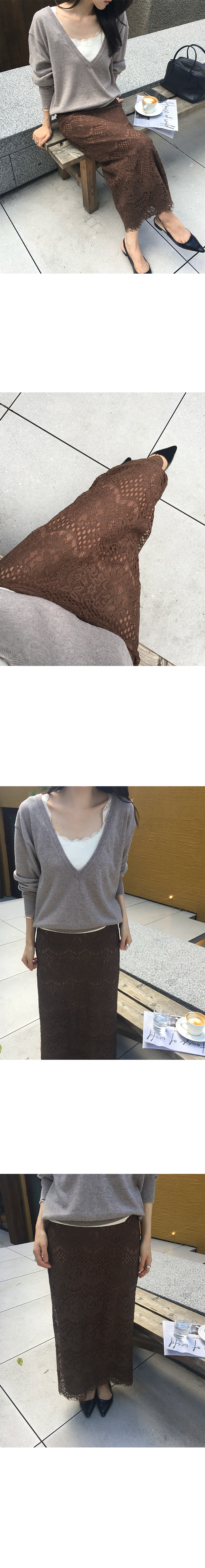 蕾絲細肩帶背心-3