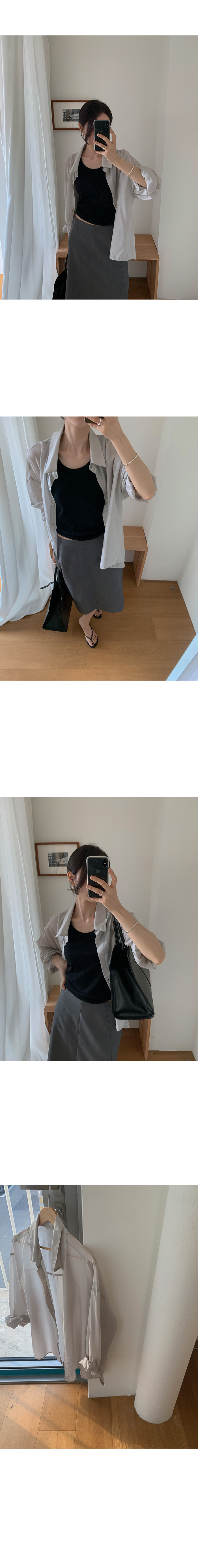 簡約圓領無袖背心