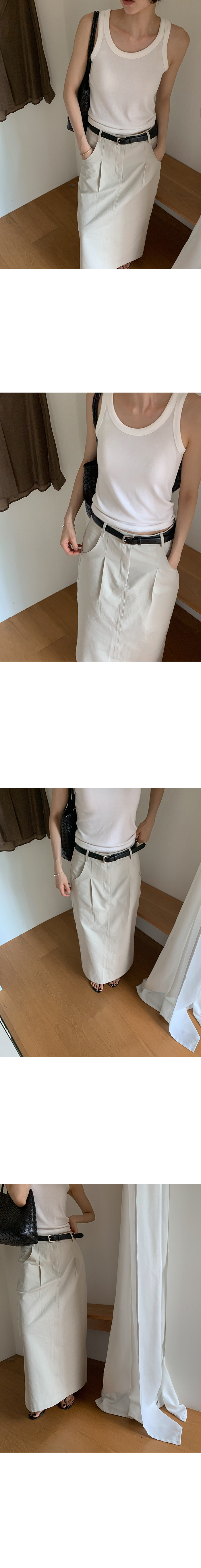 簡約圓領無袖背心-8