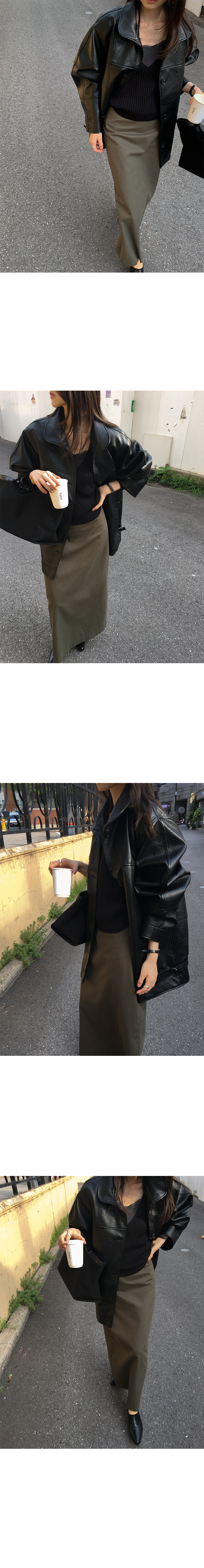 深V領坑條針織上衣