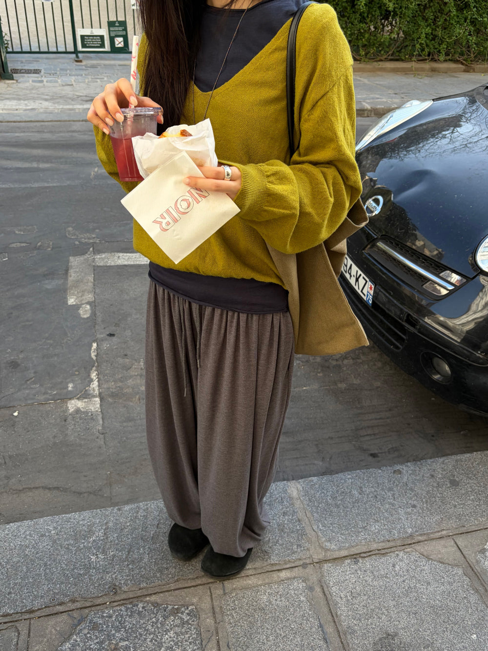 慵懶垂墜澤西束口哈倫褲