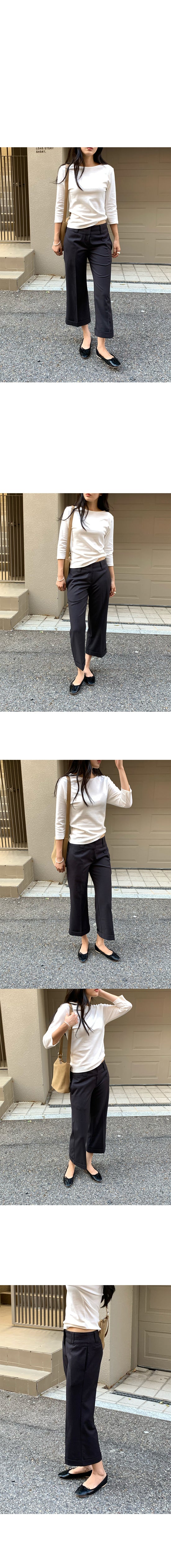 都會俐落隨性低腰垂墜西裝褲