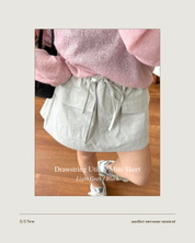 工裝風抽繩口袋裙褲 Drawstring Utility Mini Skort