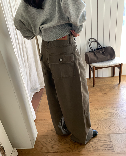 日常質感質感水洗質感長褲