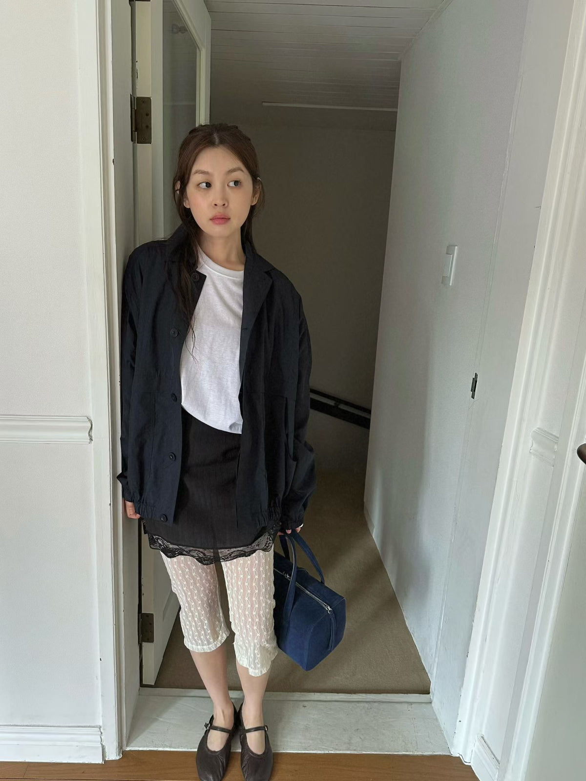 輕薄尼龍拉鍊外套 Light Nylon Zip Jacket