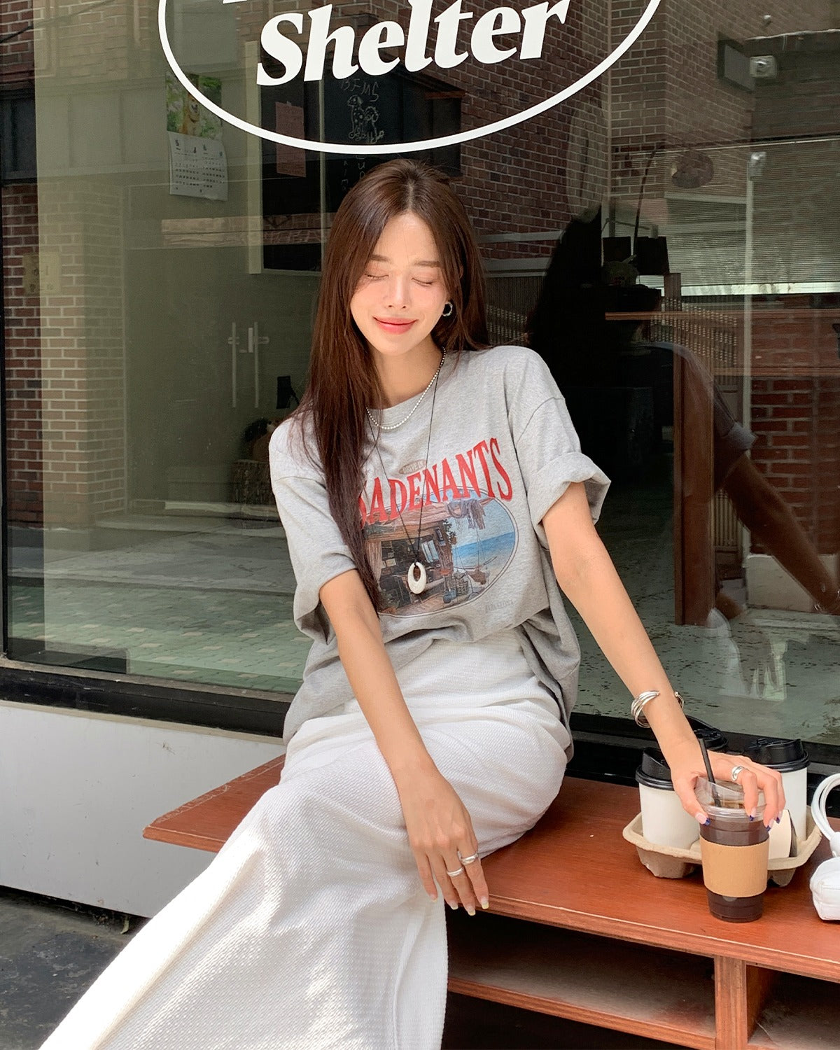 寬鬆Oversize印花t-shirt