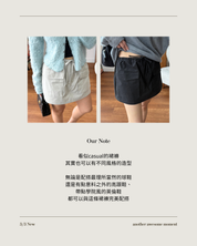 工裝風抽繩口袋裙褲 Drawstring Utility Mini Skort