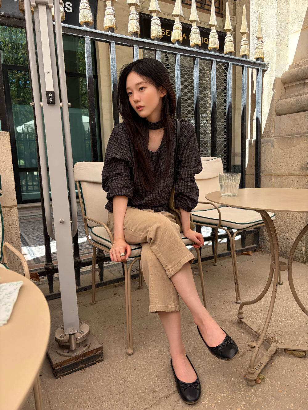 復古水洗純棉直筒卡布里褲