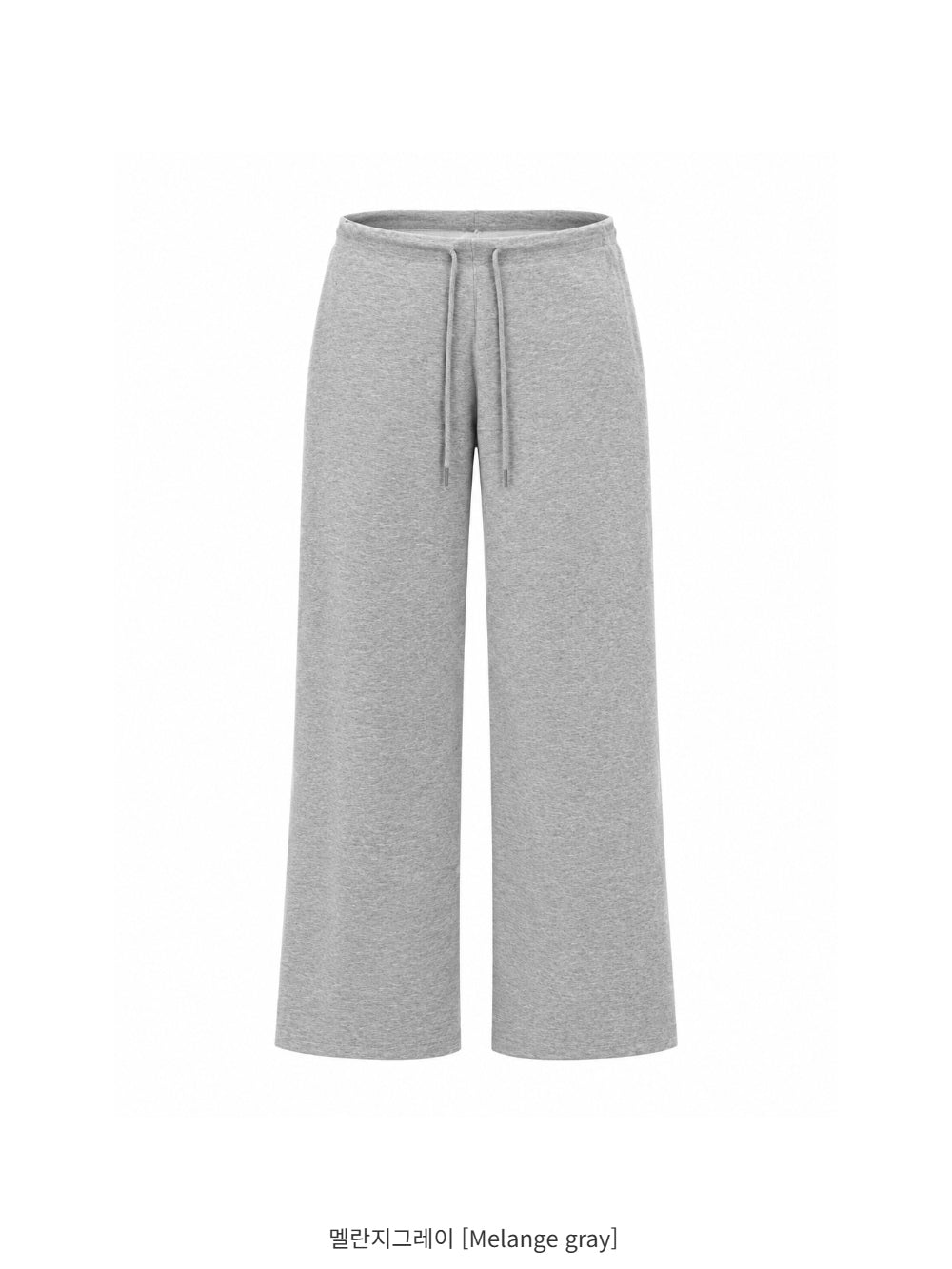 鬆弛感棉質抽繩垂墜闊腿休閒褲