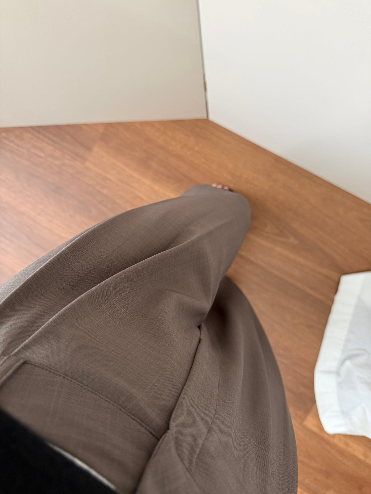 Avis 雙褶系列 輕薄飄逸闊腳西裝褲