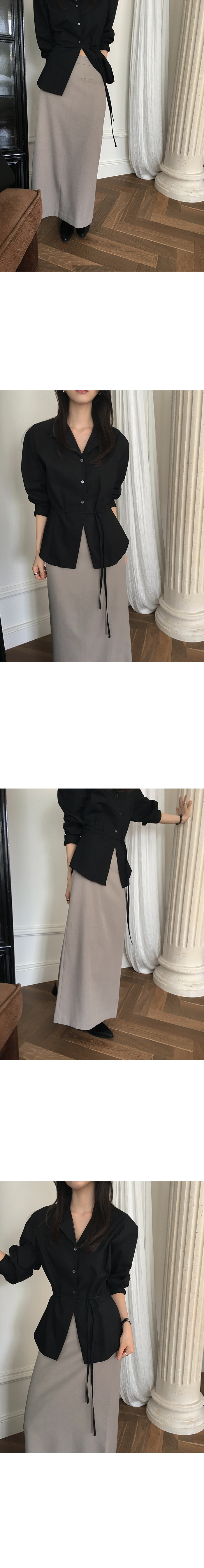 簡約挺版直筒長裙