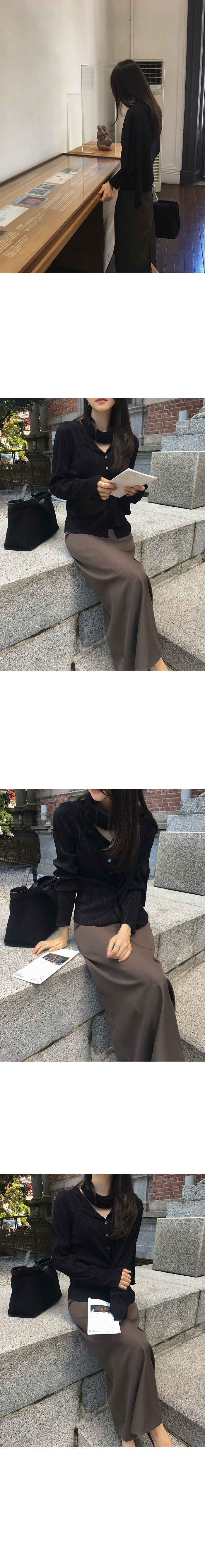 極簡俐落挺版直筒長裙