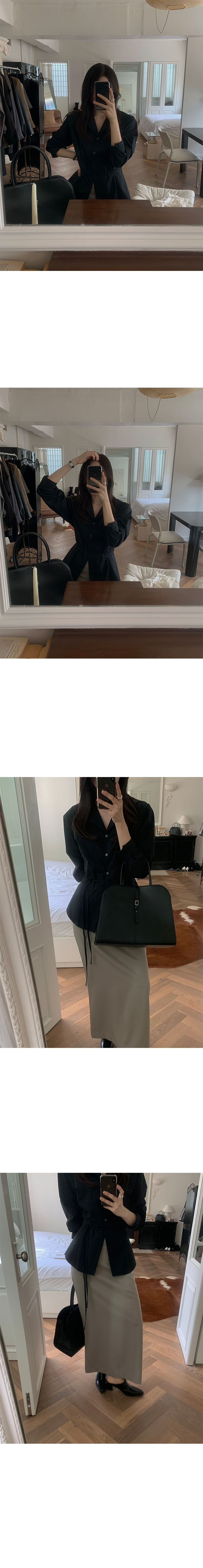簡約挺版直筒長裙