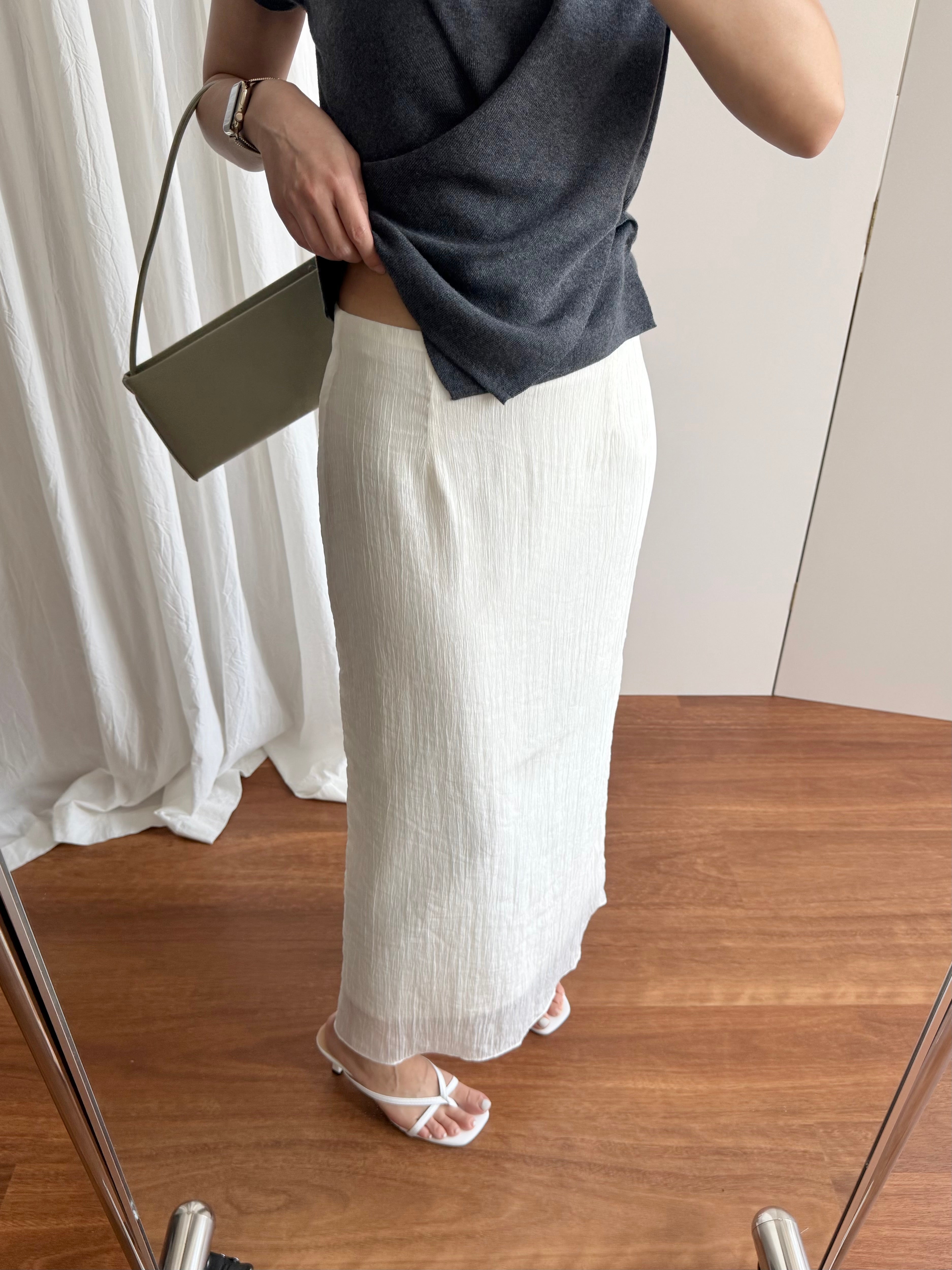 Julia Layered Maxi Skirt - Soft Textured Fabric-1
