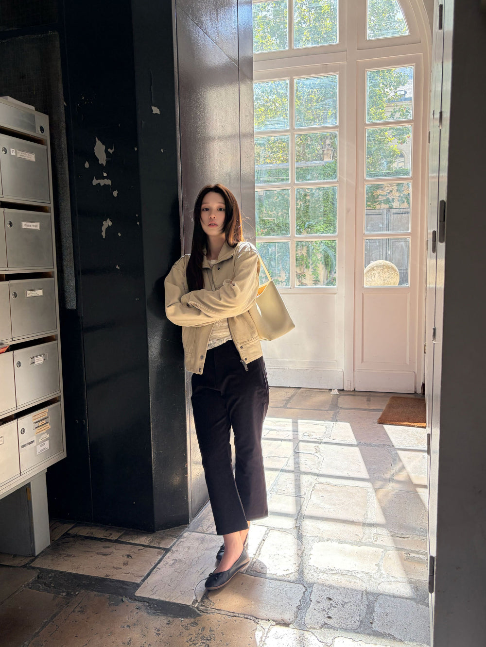 簡約俐落純棉九分卡普里褲-2