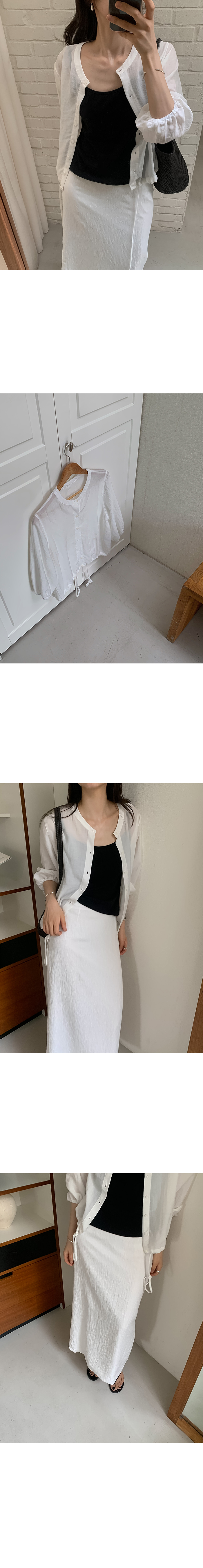 簡約垂墜嫘縈直筒長裙