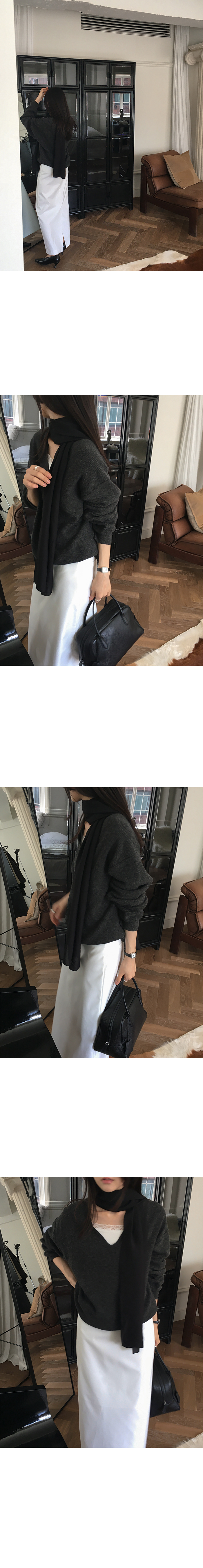 細緻蕾絲坑條修身背心-7