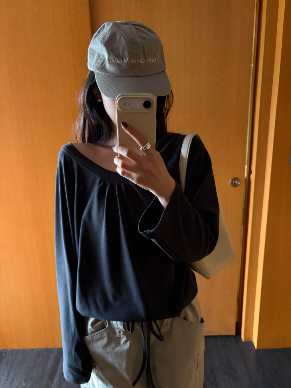 慵懶柔感抓褶抽繩衛衣